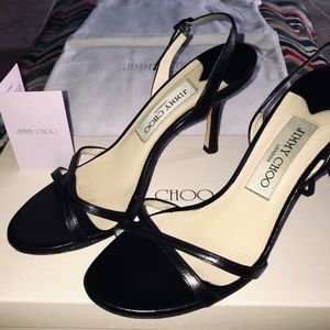 JIMMY CHOO CLASSIC000JAGLEATHER HEELS BOX INCLUDED